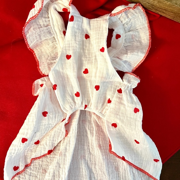 Adorable Valentine Hearts Doggy Dress NWT - Picture 2 of 2